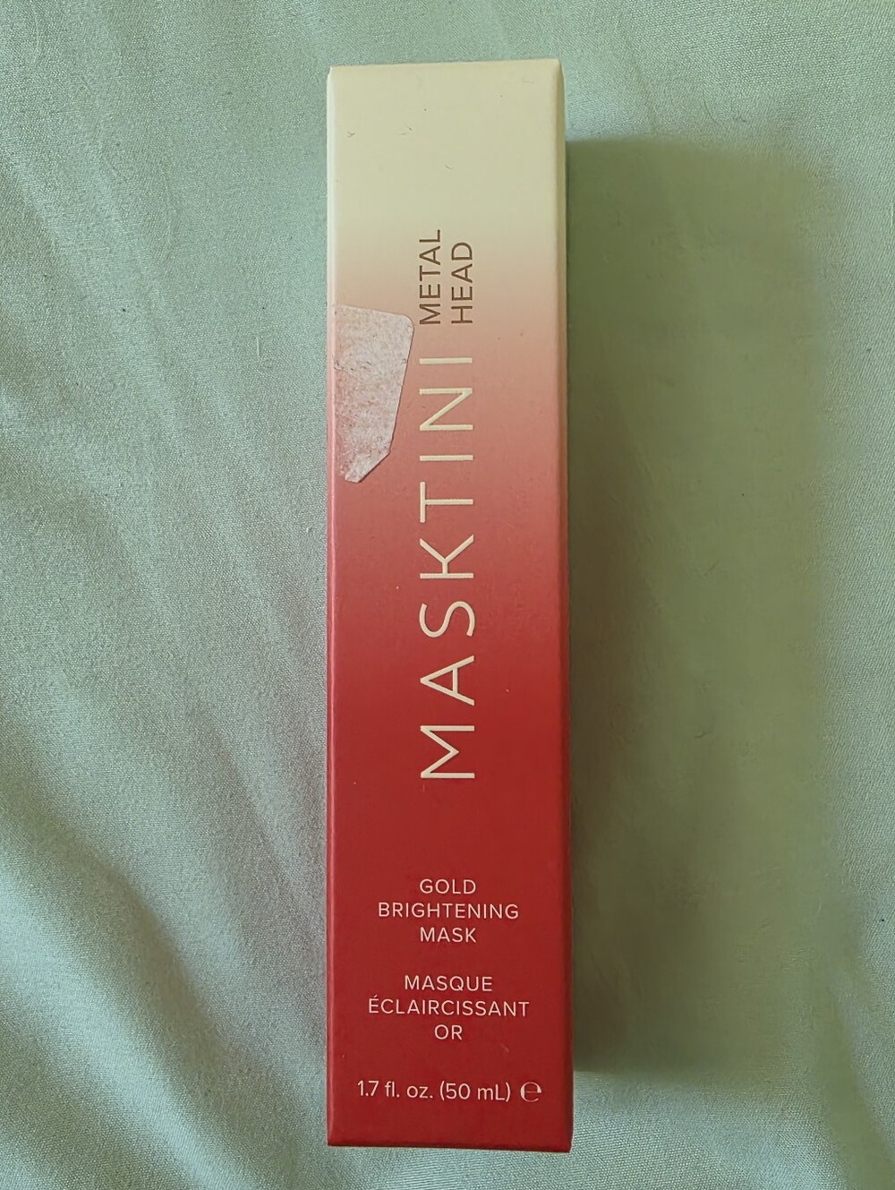 Masktini Metal Head Gold Brightening Mask $78 Retail